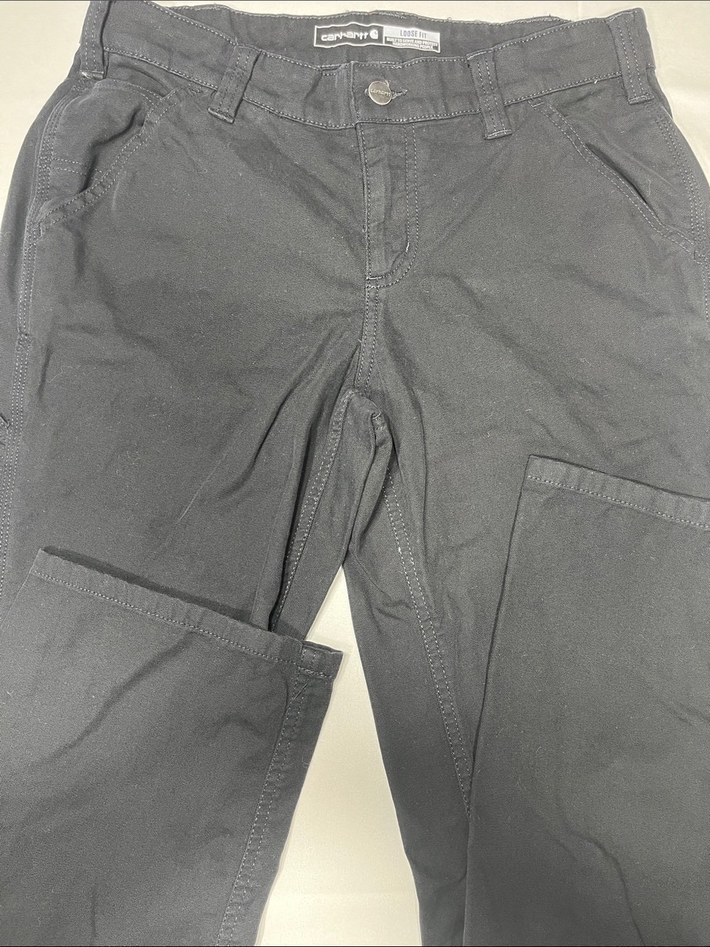 Carhartt Rugged Flex Loose Fit Canvas‎ Work Pants Black 6 Short